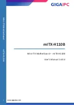 GIGAIPC mITX-H110B User Manual preview