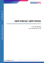 GIGAIPC QBiP-8365A User Manual preview