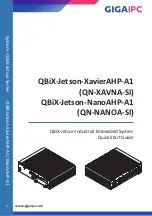 Предварительный просмотр 1 страницы GIGAIPC QBiX-Jetson-NanoAHP-A1 Quick Start Manual