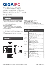 Предварительный просмотр 1 страницы GIGAIPC QBiX-JMB-CMLA47EHG-B1 Startup Manual