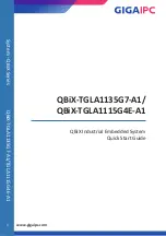 Предварительный просмотр 1 страницы GIGAIPC QBiX-TGLA1115G4E-A1 Quick Start Manual