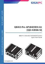 GIGAIPC QBiX2-Pro-APLB4200H-A1 Quick Start Manual preview