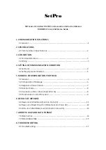 Gigarise SetPro MV Series Instruction Manual preview