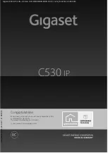 Предварительный просмотр 1 страницы Gigaset C530 IP Manual