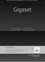 Preview for 1 page of Gigaset C610 User Manual