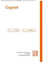 Gigaset CL390 User Manual preview