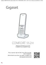 Preview for 1 page of Gigaset COMFORT 552 H Manual