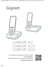 Preview for 1 page of Gigaset COMFORT 552 User Manual