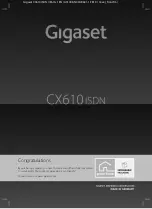 Preview for 1 page of Gigaset CX610 ISDN Manual