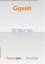 Предварительный просмотр 1 страницы Gigaset DE700 IP PRO Instrucion Manual