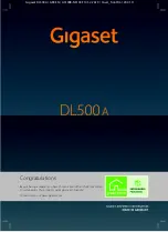 Gigaset DL500a Manual preview