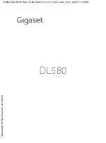 Gigaset DL580 Manual preview