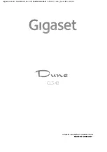 Preview for 1 page of Gigaset Dune CL540 Manual