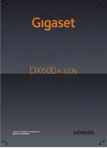 Preview for 1 page of Gigaset DX600 A ISDN User Manual