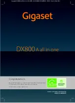 Gigaset DX800 Setting Up preview