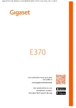 Предварительный просмотр 1 страницы Gigaset E370 Manual