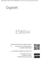 Gigaset E560HX User Manual preview