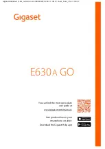 Gigaset E630A GO Manual preview