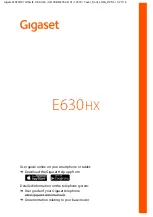 Preview for 1 page of Gigaset E630hx User Manual