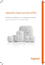 Preview for 1 page of Gigaset Elements Alarm System L Easy Installation