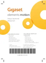 Preview for 6 page of Gigaset elements motion Series Simple Start Manual