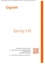 Gigaset family HX User Manual preview