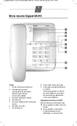 Preview for 69 page of Gigaset Gigaset DA410 Overview