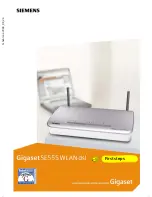 Gigaset Gigaset SE555 WLAN dsl First Steps предпросмотр