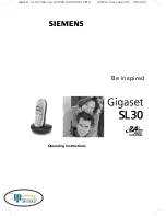 Gigaset Gigaset SL30 Operating Instructions Manual preview