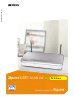 Предварительный просмотр 1 страницы Gigaset Gigaset SX553 WLAN dsl First Steps