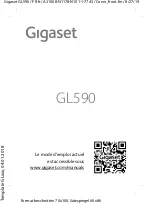 Gigaset GL590 Manual preview