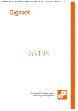 Preview for 1 page of Gigaset GS195 Manual