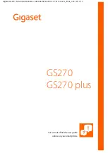 Gigaset GS270 Manual preview