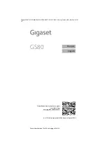 Preview for 1 page of Gigaset GS80 Manual