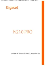 Gigaset N210 PRO Manual preview