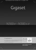 Gigaset N300 A IP User Manual preview