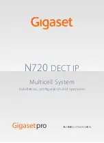 Gigaset N720 DECT IP Installation, Configuration & Operation preview