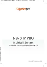 Предварительный просмотр 1 страницы Gigaset N870 IP PRO Site Planning And Measurement Manual