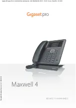 Gigaset pro Maxwell 4 Manual preview