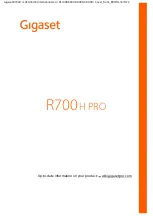 Gigaset R700 H PRO Manual preview