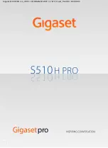 Preview for 1 page of Gigaset S510h PRO User Manual