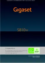 Gigaset S810H User Manual preview