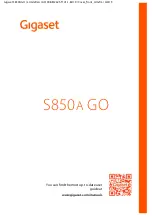 Предварительный просмотр 1 страницы Gigaset S850A GO User Manual