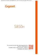 Preview for 1 page of Gigaset S850H User Manual