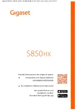 Preview for 1 page of Gigaset S850HX Manual