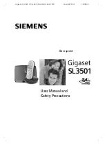 Preview for 3 page of Gigaset SL3501 User Manual And Safeti Precautions