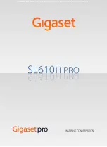 Предварительный просмотр 1 страницы Gigaset SL610H pro User Manual