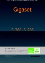 Preview for 1 page of Gigaset SL780 Manual