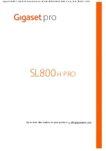 Preview for 1 page of Gigaset SL800 H PRO Manual