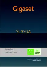 Gigaset SL930A Manual preview